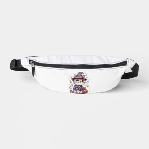 One Spooky Nurse Cat Halloween Design Bum Bags