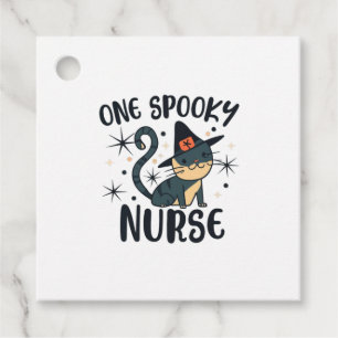 One Spooky Nurse Cat - Tail-ored for Halloween Favour Tags