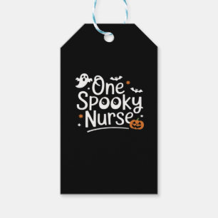 One Spooky Nurse Funny Ghost Nurse Halloween Essen Gift Tags