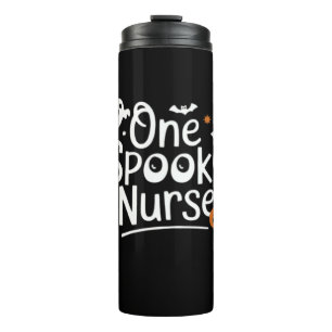 One Spooky Nurse Funny Ghost Nurse Halloween Essen Thermal Tumbler