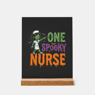 One Spooky Nurse Halloween Design (2)_1 Acrylic Sign