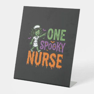 One Spooky Nurse Halloween Design (2)_1 Pedestal Sign