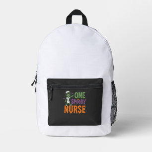 One Spooky Nurse Halloween Design (2)_1 Printed Backpack