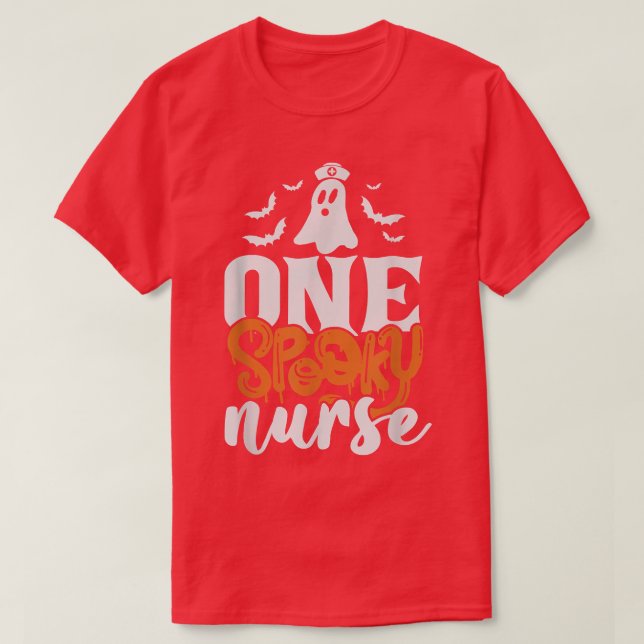 One Spooky Nurse Halloween RN Boo Boo Crew Witch G T-Shirt (Design Front)