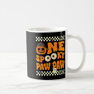 One Spooky Paw Paw First Birthday Halloween Jack O Coffee Mug