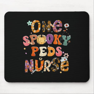 One Spooky PEDS Nurse Halloween Spooky Costume Nur Mouse Mat