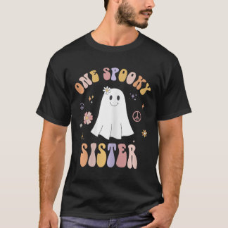 One Spooky Sister First Birthday Retro Halloween G T-Shirt