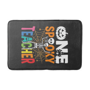 One Spooky Teacher Halloween Design_1 Bath Mat