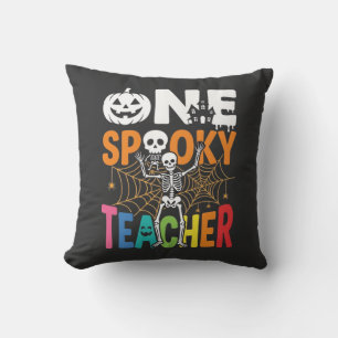 One Spooky Teacher Halloween Design_1 Cushion