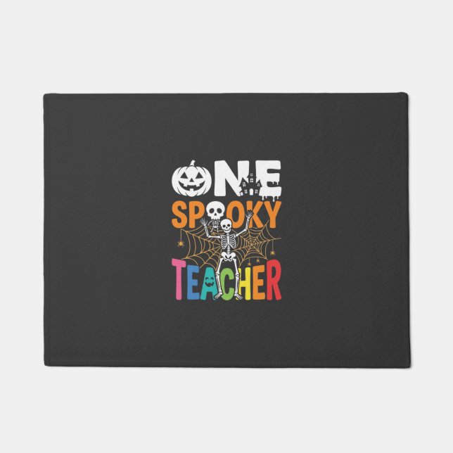 One Spooky Teacher Halloween Design_1 Doormat (Front)