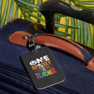 One Spooky Teacher Halloween Design_1 Luggage Tag