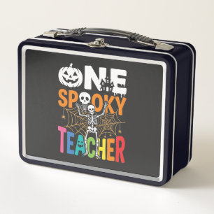 One Spooky Teacher Halloween Design_1 Metal Lunch Box
