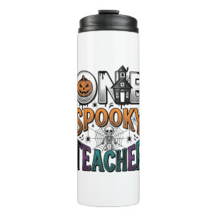 One Spooky Teacher Halloween Vector Design_1 Thermal Tumbler