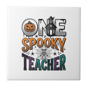 One Spooky Teacher Halloween Vector Design_1 Tile