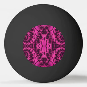 One Star Ping Pong Ball, Pink Black Ping Pong Ball