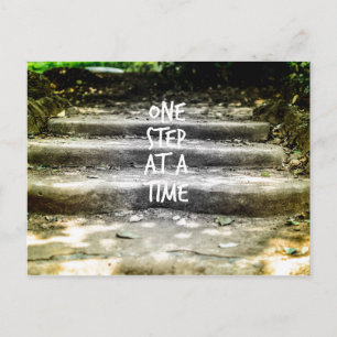 One Step at a Time Encouragement Postcard