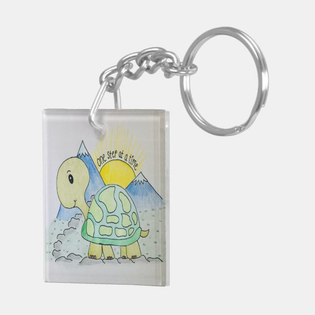 "One Step at a Time" Keychain (Back Right)