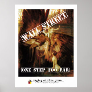 One Step Too Far | Wall Street Icarus w/ Masthead Poster