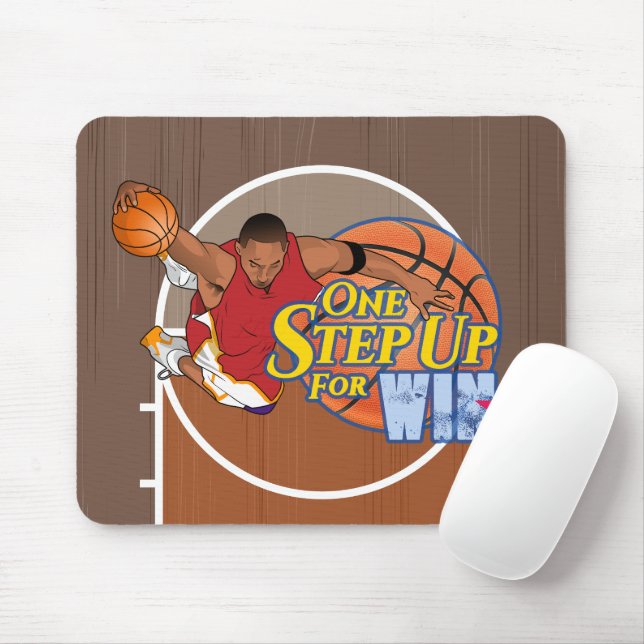 One Step Up for Win | Mousepad (With Mouse)