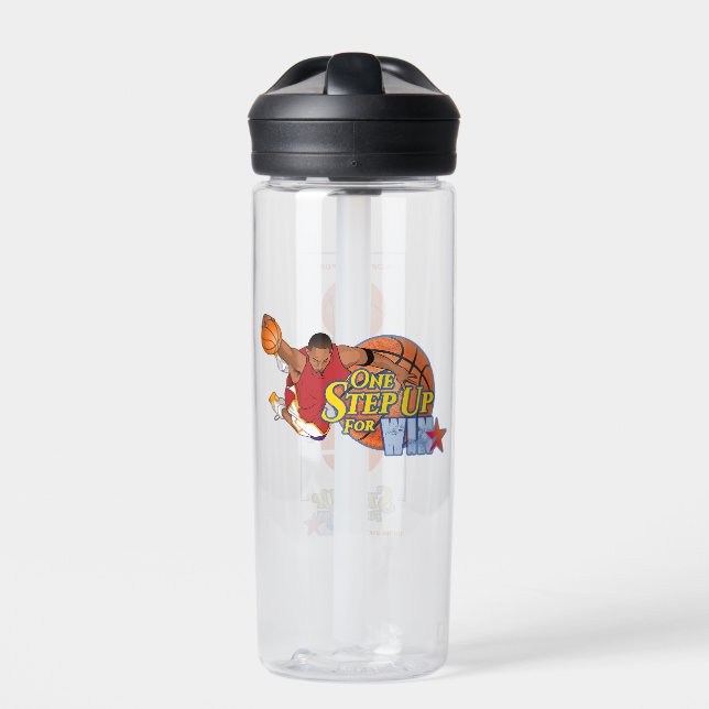 One Step Up for Win |  Water Bottle (Front)