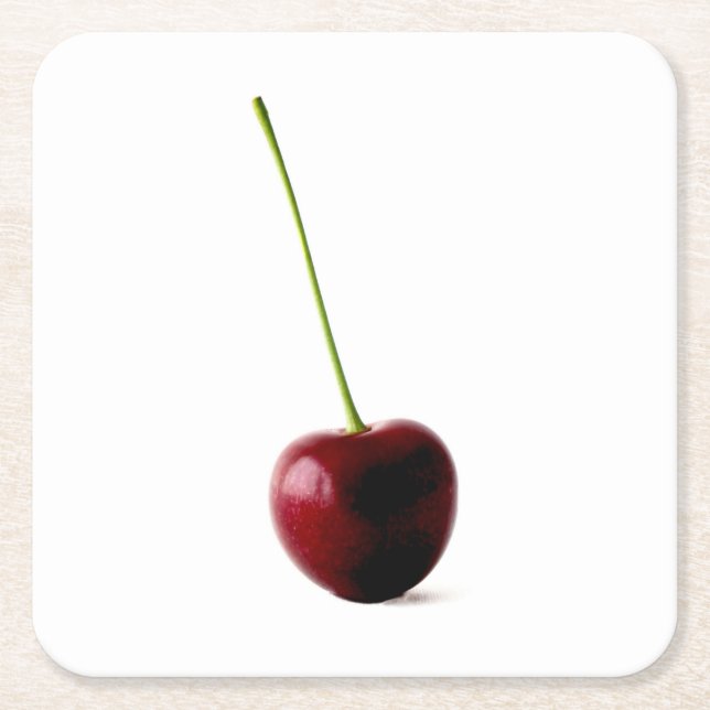 One Sweet Cherry coastercna Square Paper Coaster (Front)