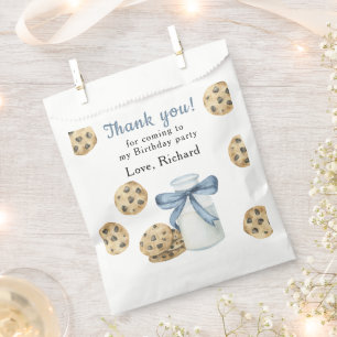 One Sweet Cookie and Milk Birthday Thank you Favour Bags
