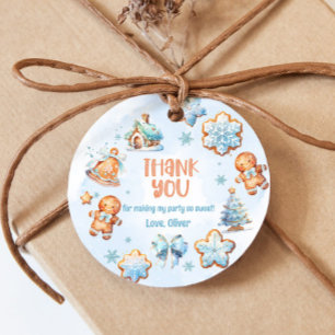 One sweet cookie Christmas 1st birthday thank you Favour Tags
