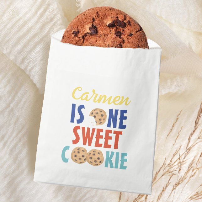 One Sweet Cookie Colourful First Birthday Favour Bags (Creator Uploaded)