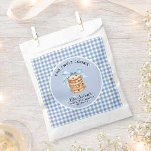 One Sweet Cookie First Boy Birthday  Favour Bags