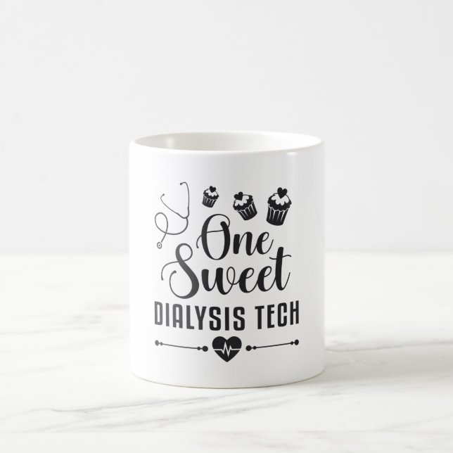 One Sweet Dialysis Tech Dialysis Technician Gift Coffee Mug (Center)