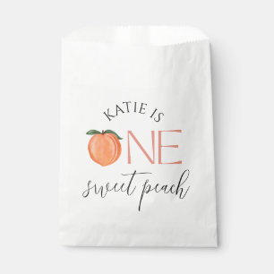 One Sweet Peach 1st Birthday Favour Bags