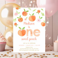 One Sweet Peach 1st Birthday