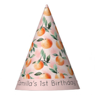 One Sweet Peach 1st Birthday Party Hat