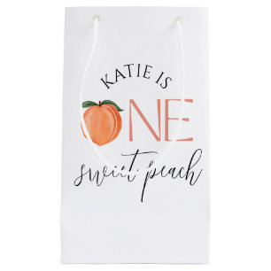 One Sweet Peach 1st Birthday Small Gift Bag