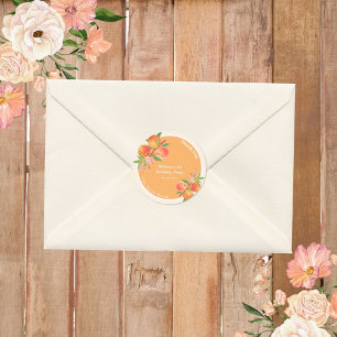 One Sweet Peach 1st Birthday Sticker