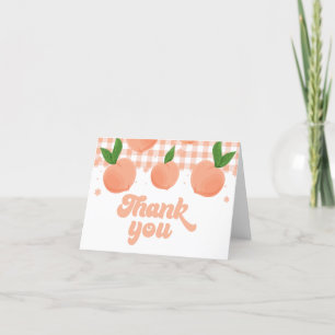 One Sweet Peach Birthday Thank You Card
