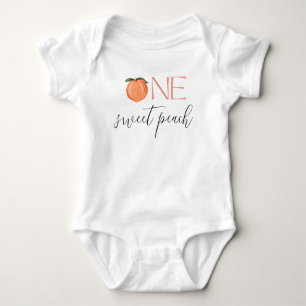 One Sweet Peach First Birthday Baby Bodysuit