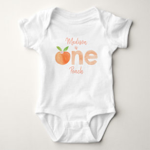 One Sweet Peach First Birthday Baby Bodysuit