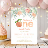 One Sweet Peach Girl 1st Birthday