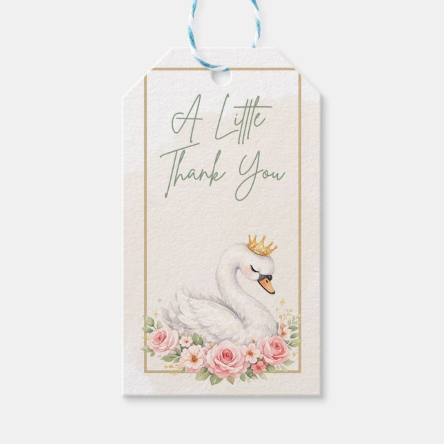 One Sweet Swan Gift Tag (Front)