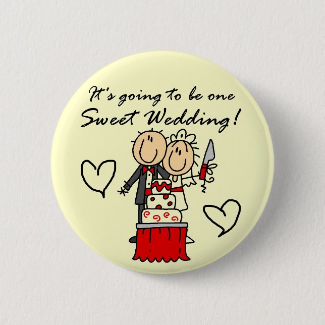 One Sweet Wedding T-shirts and Gifts 6 Cm Round Badge (Front)