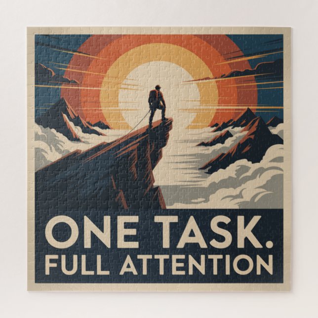 One Task. Full Attention Jigsaw Puzzle (Vertical)