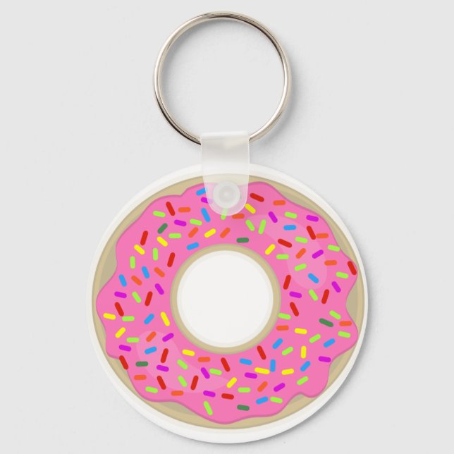 One Tasty Lone Doughnut Key Ring (Front)
