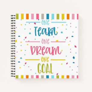 one team one dream notebook