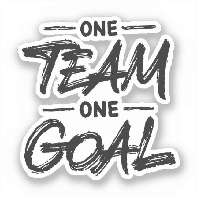 one team one goal (Front)