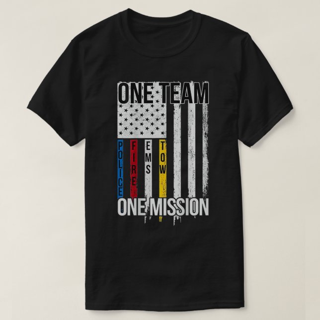 One Team One Mission  T-Shirt (Design Front)