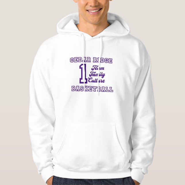 One Team White Unisex Hoodie (Front)