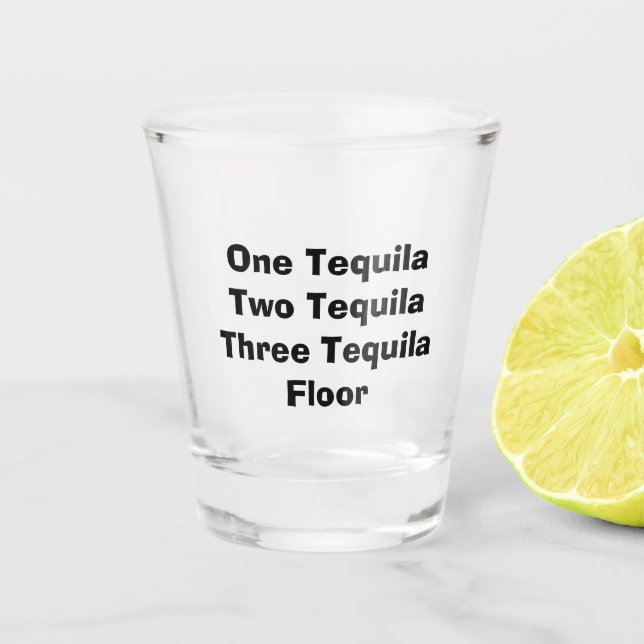 One Tequila Shot Glass (Front)