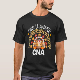 One Thankful CNA Turkey Autumn Thanksgiving T-Shirt