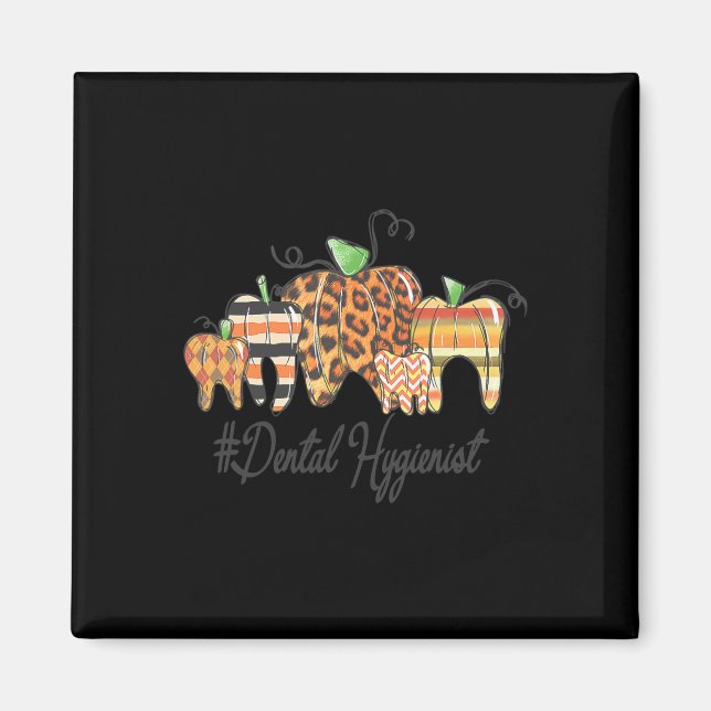 One Thankful Dental Hygienist Fall Autumn Thanksgi Magnet (Front)